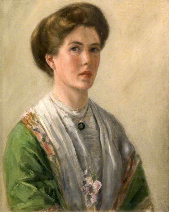 Wikioo.org - The Encyclopedia of Fine Arts - Painting, Artwork by Gertrude Mary Powys - Self Portrait