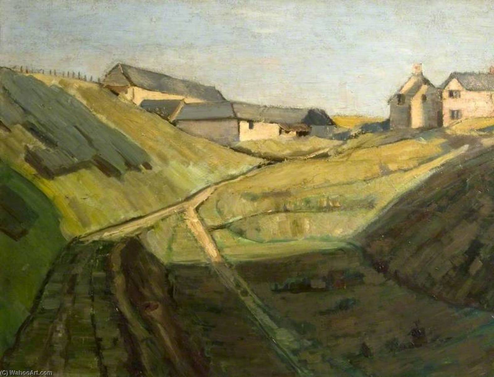 Wikioo.org - The Encyclopedia of Fine Arts - Painting, Artwork by Gertrude Mary Powys - Chydyok, Dorset