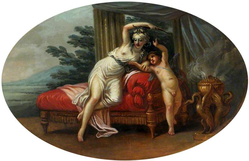 Wikioo.org - The Encyclopedia of Fine Arts - Painting, Artwork by Antonio Zucchi - Venus and Cupid