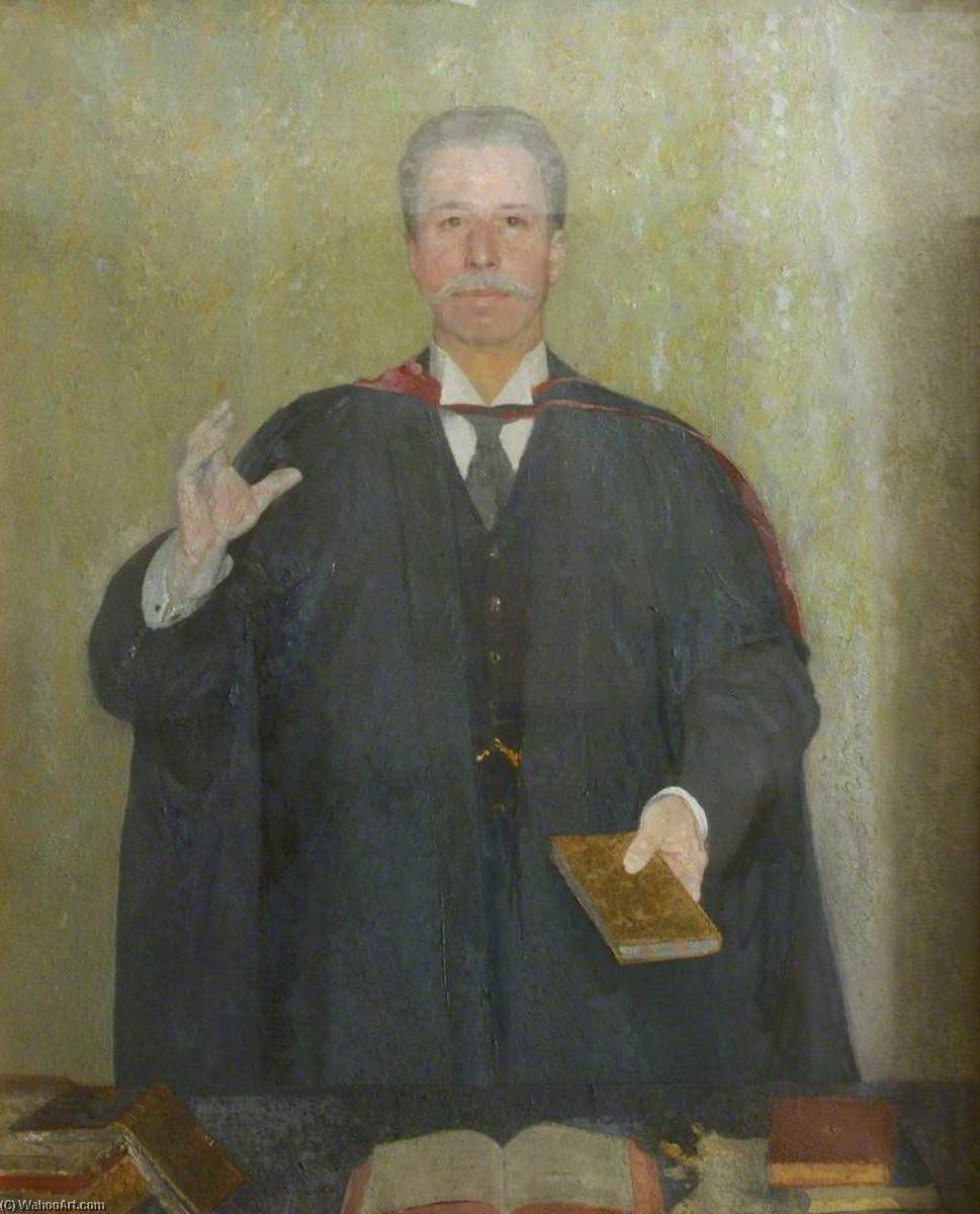 Wikioo.org - The Encyclopedia of Fine Arts - Painting, Artwork by Georg Sauter - H. G. Fiedler (1862–1945), Professor of German (1907–1937)