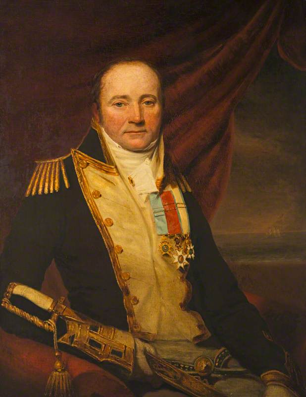 Wikioo.org - The Encyclopedia of Fine Arts - Painting, Artwork by John Watson Gordon - Sir Arthur Farquhar (1772–1843), Rear Admiral