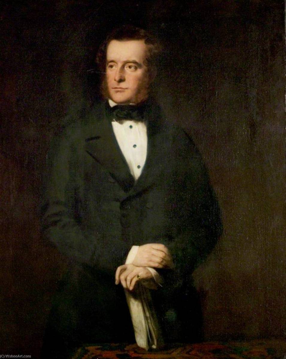 Wikioo.org - The Encyclopedia of Fine Arts - Painting, Artwork by John Watson Gordon - Henry Pelham Fiennes Pelham Clinton (1811–1864), 5th Duke of Newcastle under Lyne