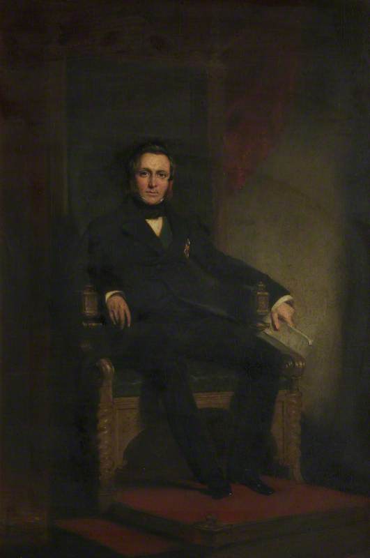 Wikioo.org - The Encyclopedia of Fine Arts - Painting, Artwork by John Watson Gordon - James Andrew Ramsay (1812–1860), 10th Earl and 1st Marquess of Dalhousie, Governor General of India
