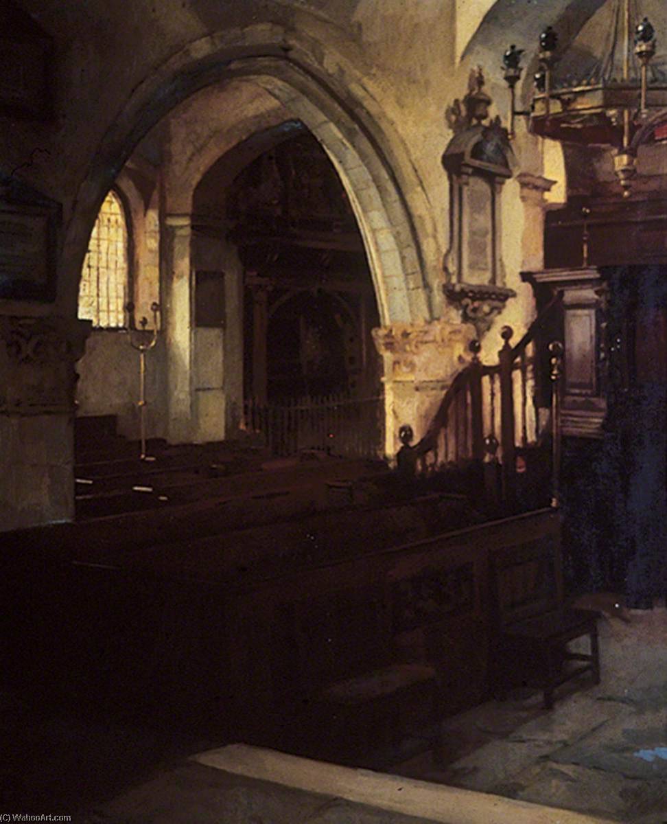 Wikioo.org - The Encyclopedia of Fine Arts - Painting, Artwork by Milly Childers - Old Chelsea Church, London
