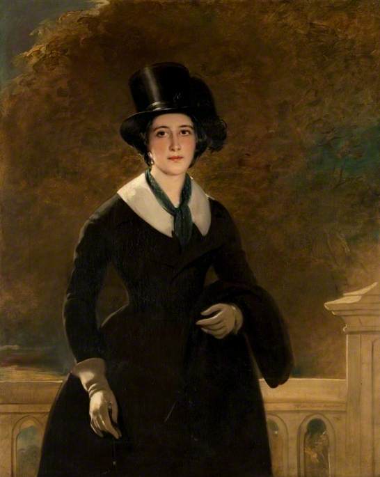 Wikioo.org - The Encyclopedia of Fine Arts - Painting, Artwork by John Watson Gordon - The Honourable Mrs Alexander Macalister