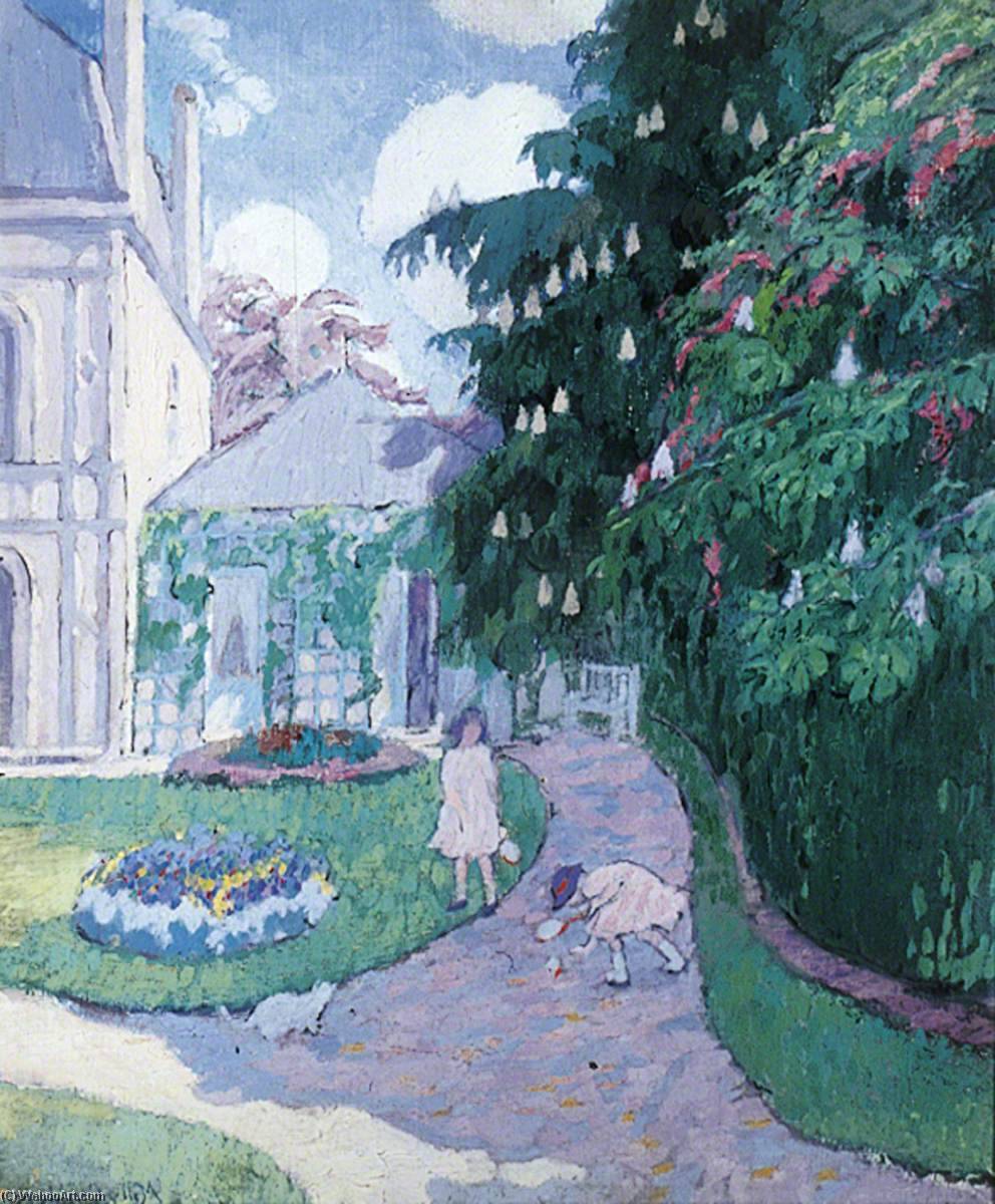 WikiOO.org - Encyclopedia of Fine Arts - Lukisan, Artwork Milly Childers - Garden at Caudebec, Normandy, France