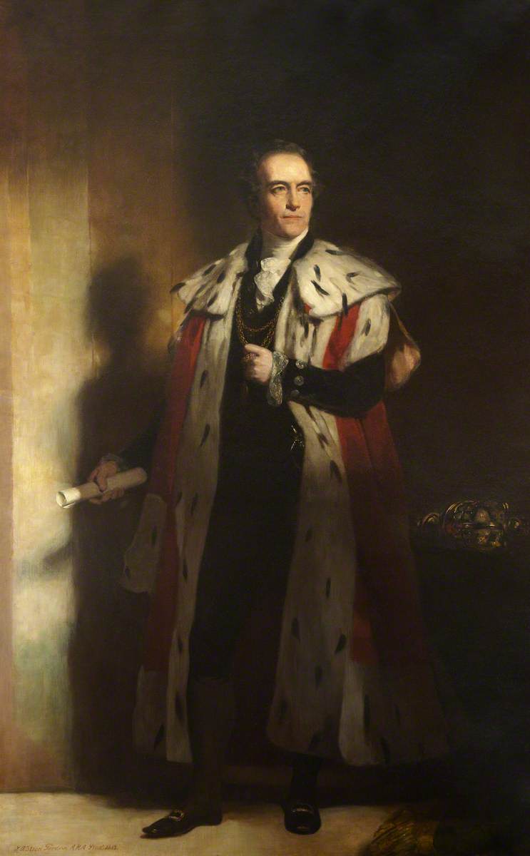 WikiOO.org - Enciklopedija likovnih umjetnosti - Slikarstvo, umjetnička djela John Watson Gordon - Adam Black (1784–1874), Lord Provost of Edinburgh (1843–1848)