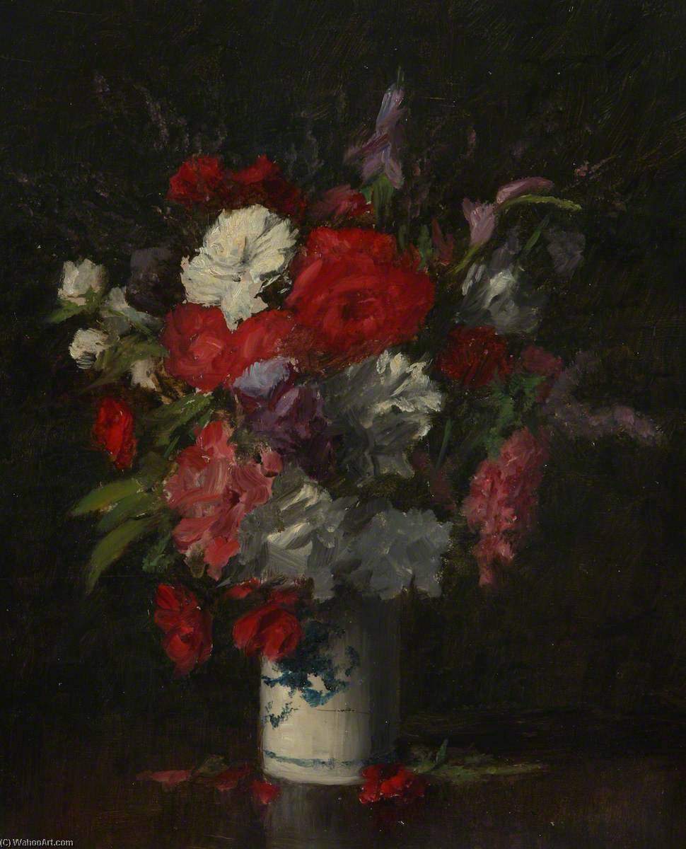 Wikioo.org - The Encyclopedia of Fine Arts - Painting, Artwork by Charles Andrew Sellar - A Flower Study
