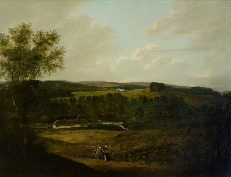 Wikioo.org - The Encyclopedia of Fine Arts - Painting, Artwork by John Watson Gordon - An Extensive View of Elliock, Dumfriesshire