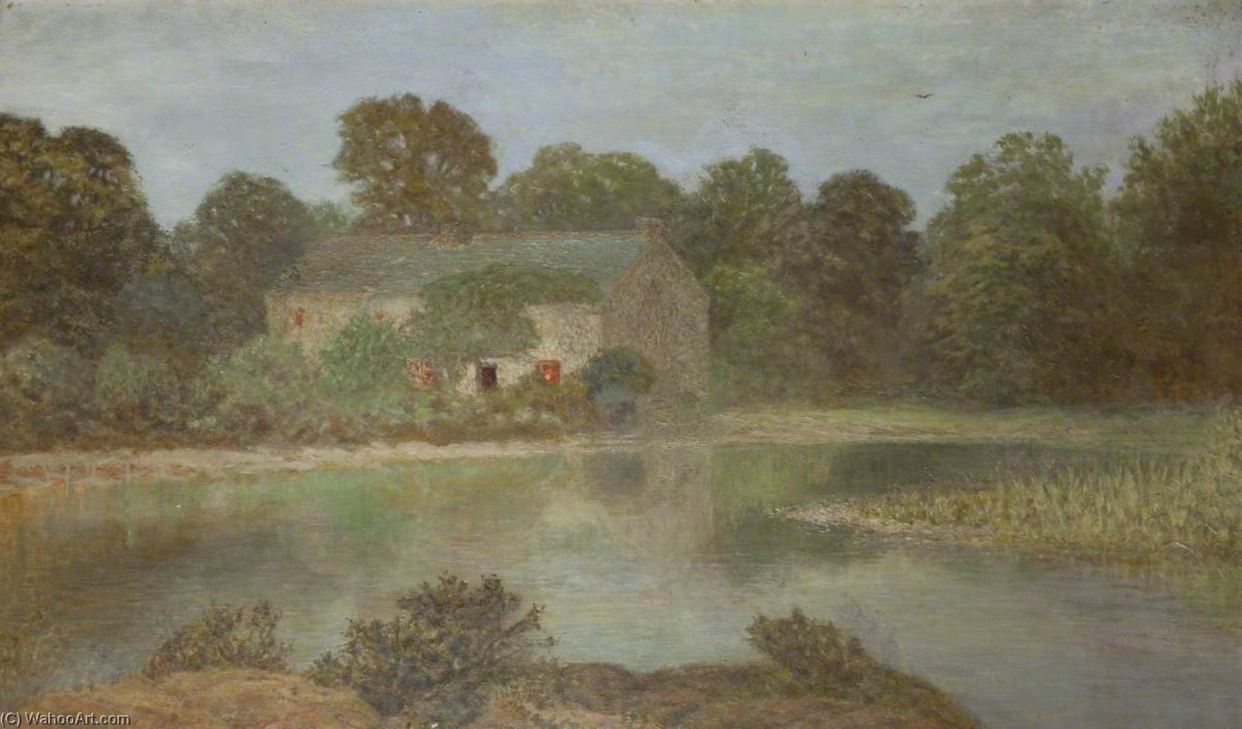 Wikioo.org - The Encyclopedia of Fine Arts - Painting, Artwork by Cuthbert Cartwright Grundy - The Old Millhouse, Milnthorpe