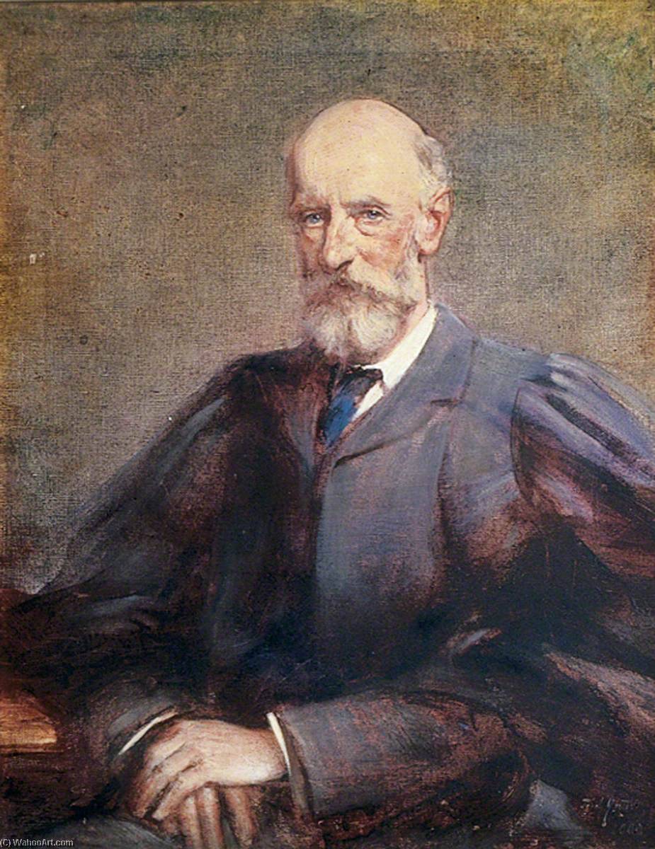 Wikioo.org - The Encyclopedia of Fine Arts - Painting, Artwork by Frederick Yates - Professor Louis Compton Miall (1842–1921), DSc, FRS, Professor of Biology at the University of Leeds (1876–1907)
