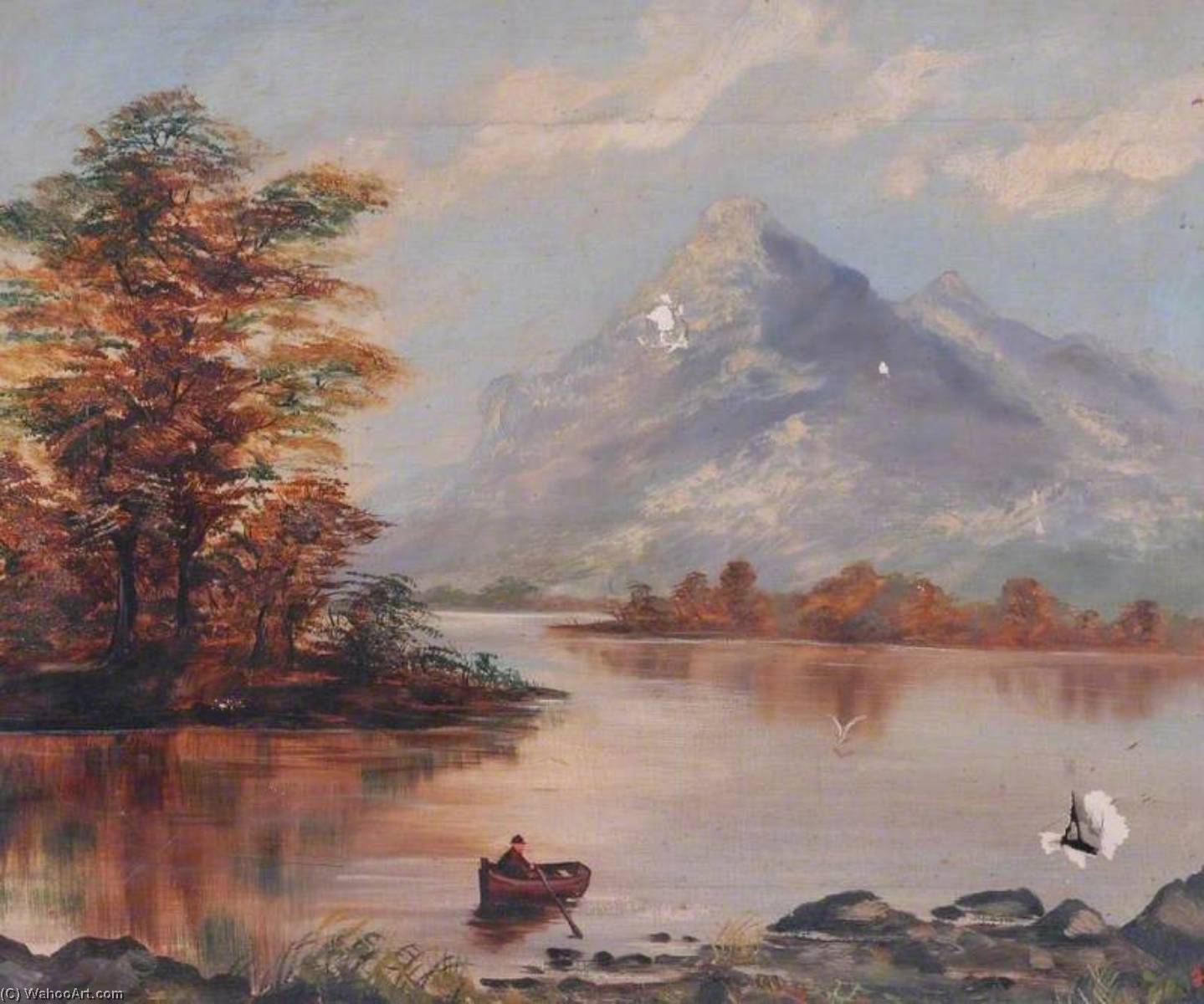 Wikioo.org - The Encyclopedia of Fine Arts - Painting, Artwork by Frank Taylor - Lake Scene