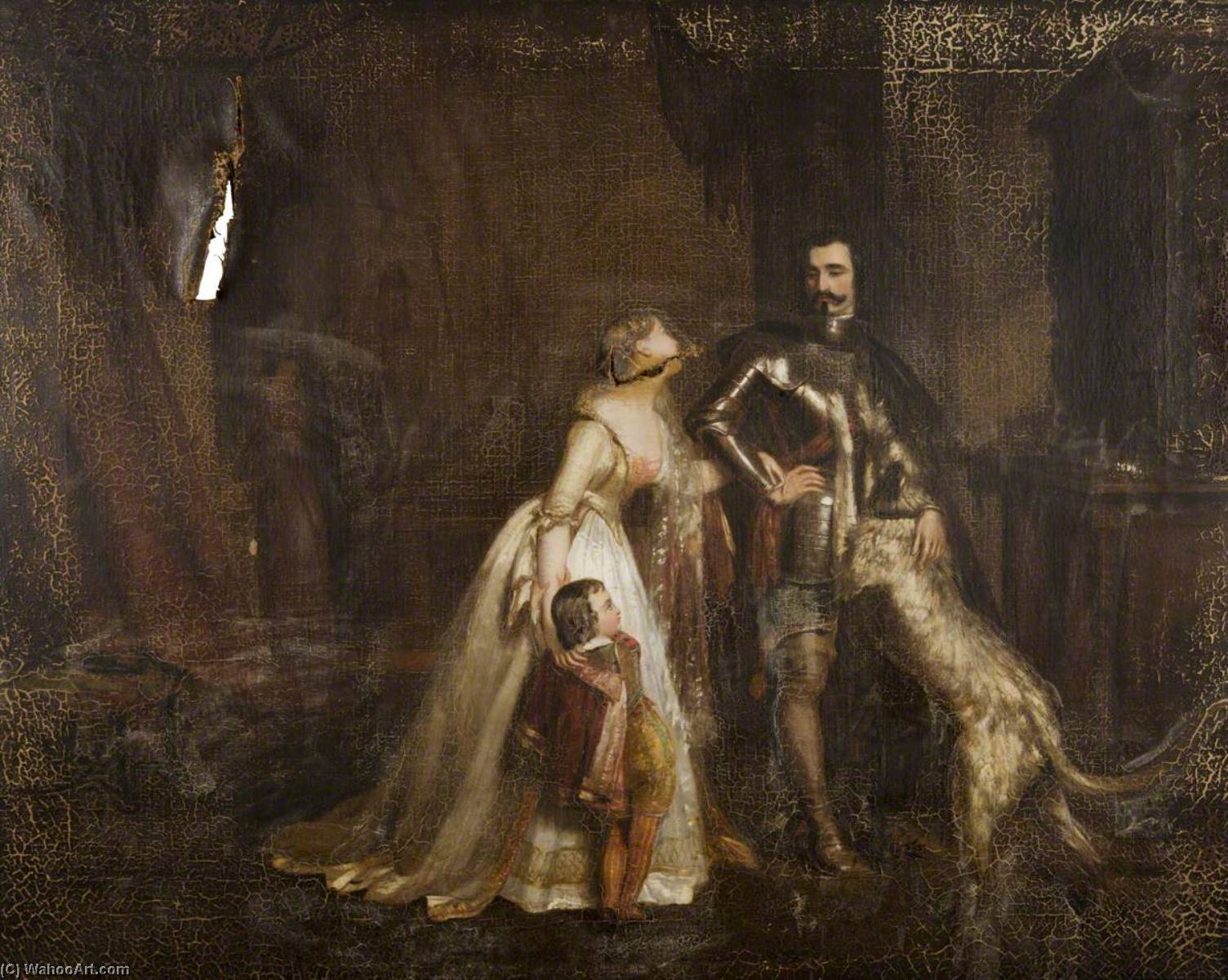 Wikioo.org - The Encyclopedia of Fine Arts - Painting, Artwork by Patrick Allan Fraser - The Introduction of Roland Graeme to the Knight of Avenel