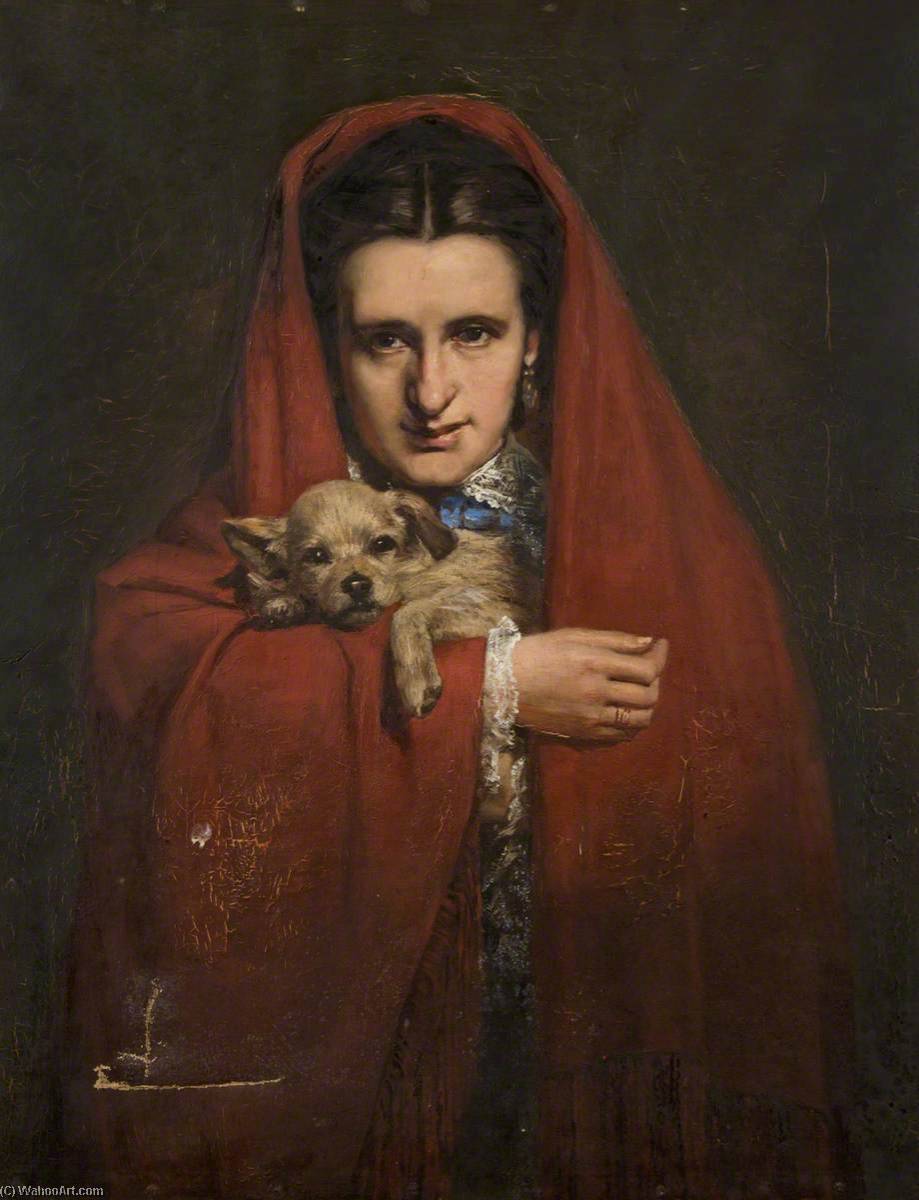 Wikioo.org - The Encyclopedia of Fine Arts - Painting, Artwork by Patrick Allan Fraser - 'This is my doggie'
