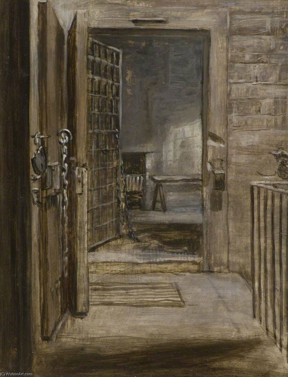 Wikioo.org - The Encyclopedia of Fine Arts - Painting, Artwork by Patrick Allan Fraser - A Cell in Arbroath Gaol