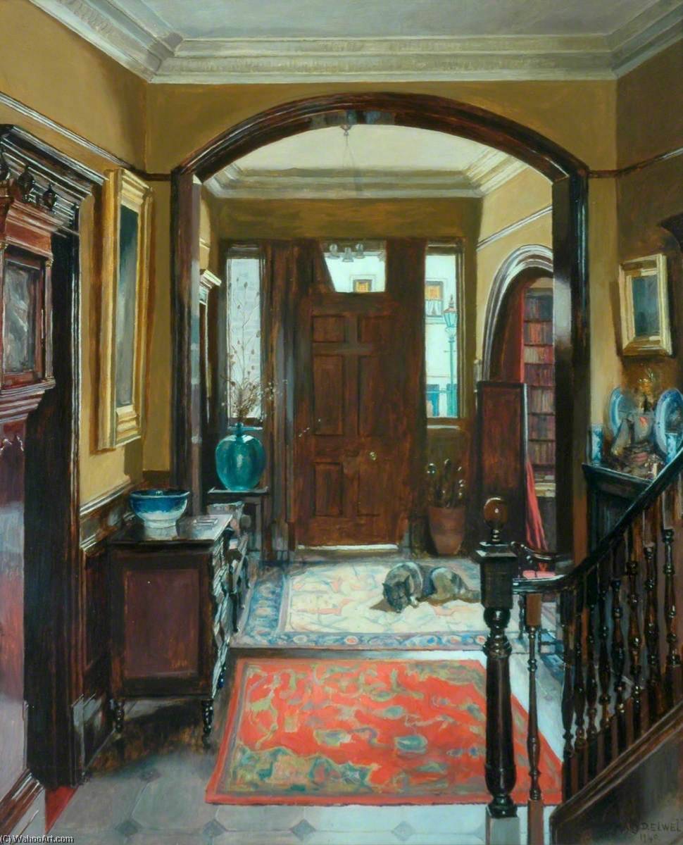 Wikioo.org - The Encyclopedia of Fine Arts - Painting, Artwork by Mary Dawson Elwell - The Front Door