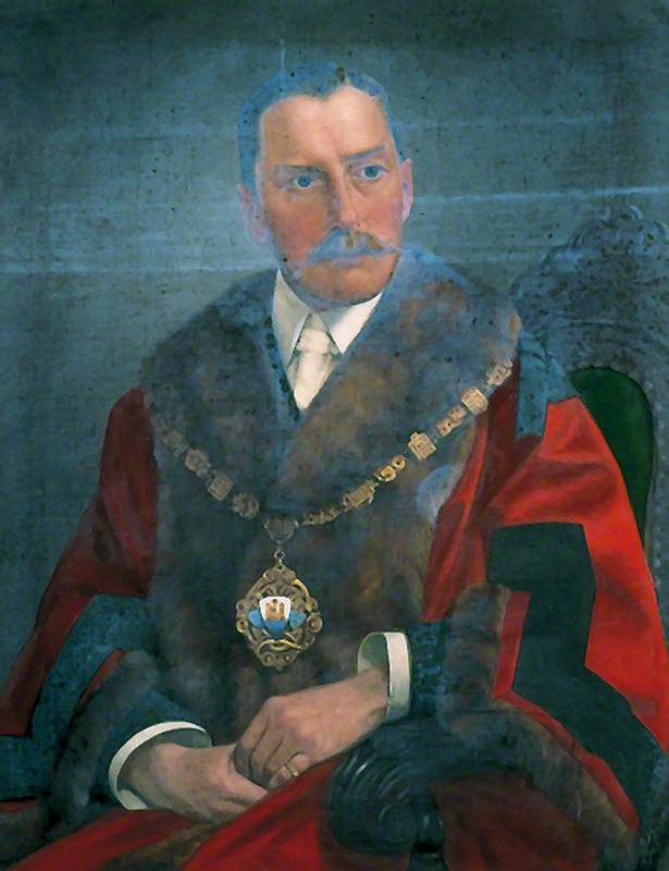 Wikioo.org - The Encyclopedia of Fine Arts - Painting, Artwork by Worthy Vizard - Peyton Temple Mackeson, MA (Oxon) JP, Hon. Freeman of the City of Chichester, Mayor (1901– 1904)