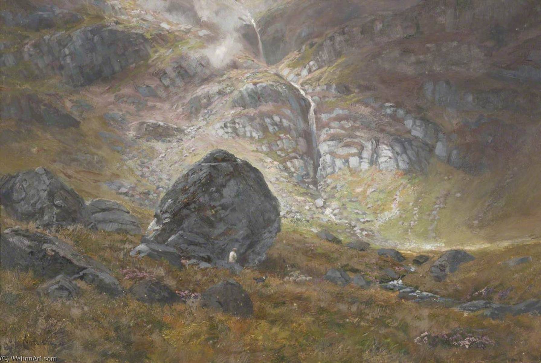 Wikioo.org - The Encyclopedia of Fine Arts - Painting, Artwork by James Henry Crossland - The Pudding Stone