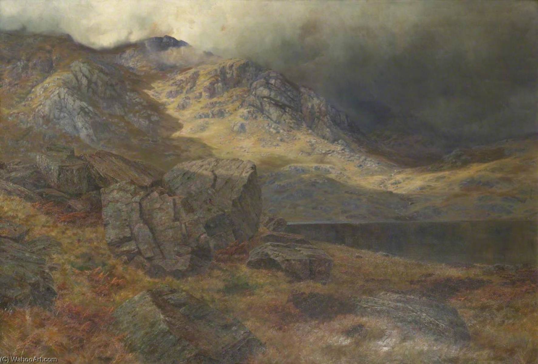 Wikioo.org - The Encyclopedia of Fine Arts - Painting, Artwork by James Henry Crossland - Levers Water