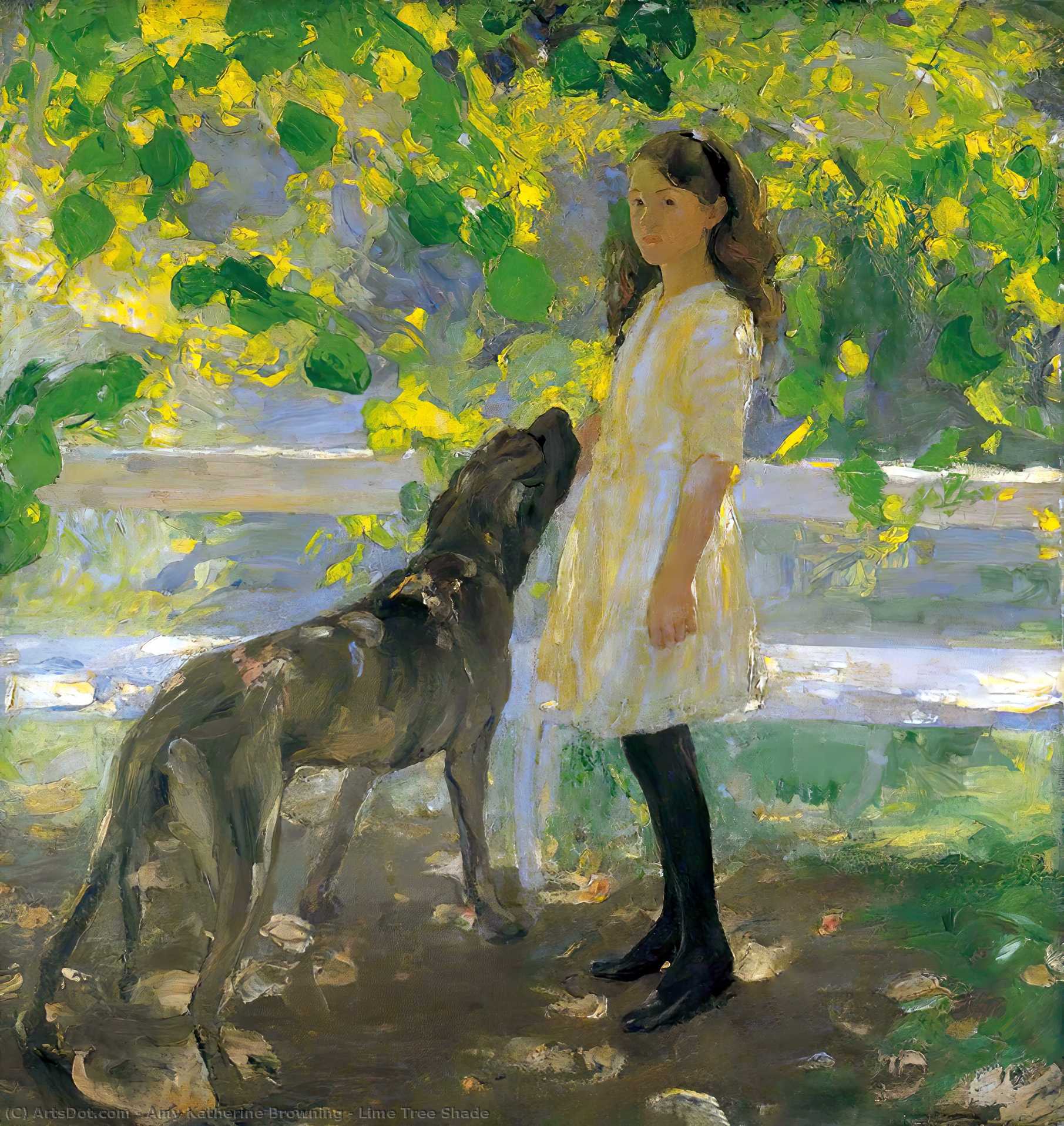 WikiOO.org - Enciclopedia of Fine Arts - Pictura, lucrări de artă Amy Katherine Browning - Lime Tree Shade