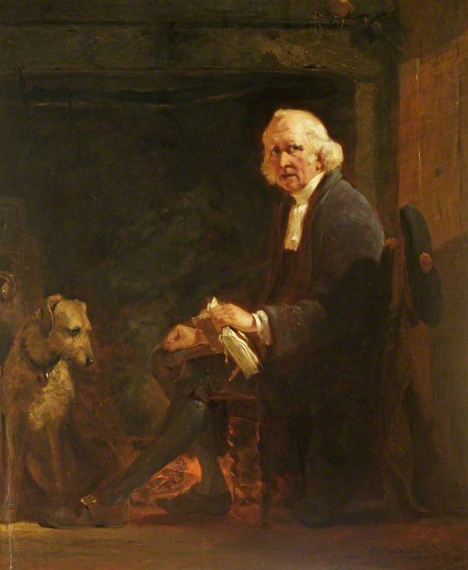 Wikioo.org - The Encyclopedia of Fine Arts - Painting, Artwork by John Prescott Knight - David Deans (from the novel 'The Heart of Midlothian' by Sir Walter Scott)