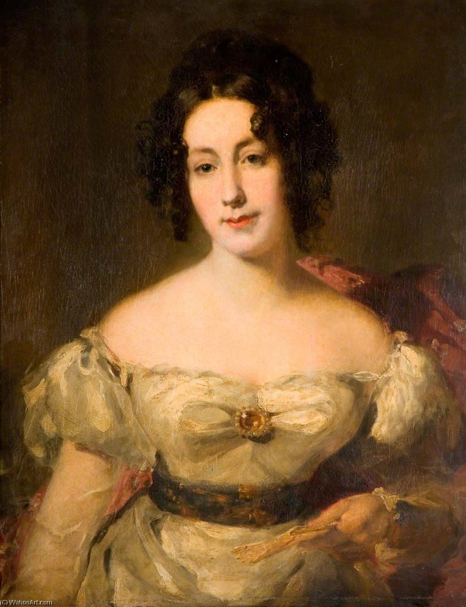 Wikioo.org - The Encyclopedia of Fine Arts - Painting, Artwork by John Prescott Knight - Clarissa Isabella Hague (1798 1799–1869)