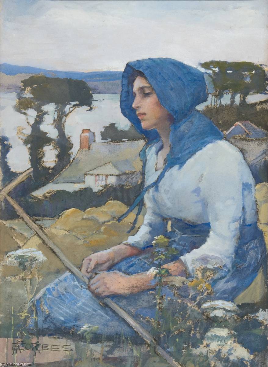 WikiOO.org - Encyclopedia of Fine Arts - Målning, konstverk Elizabeth Adela Stanhope Forbes - Midday Rest