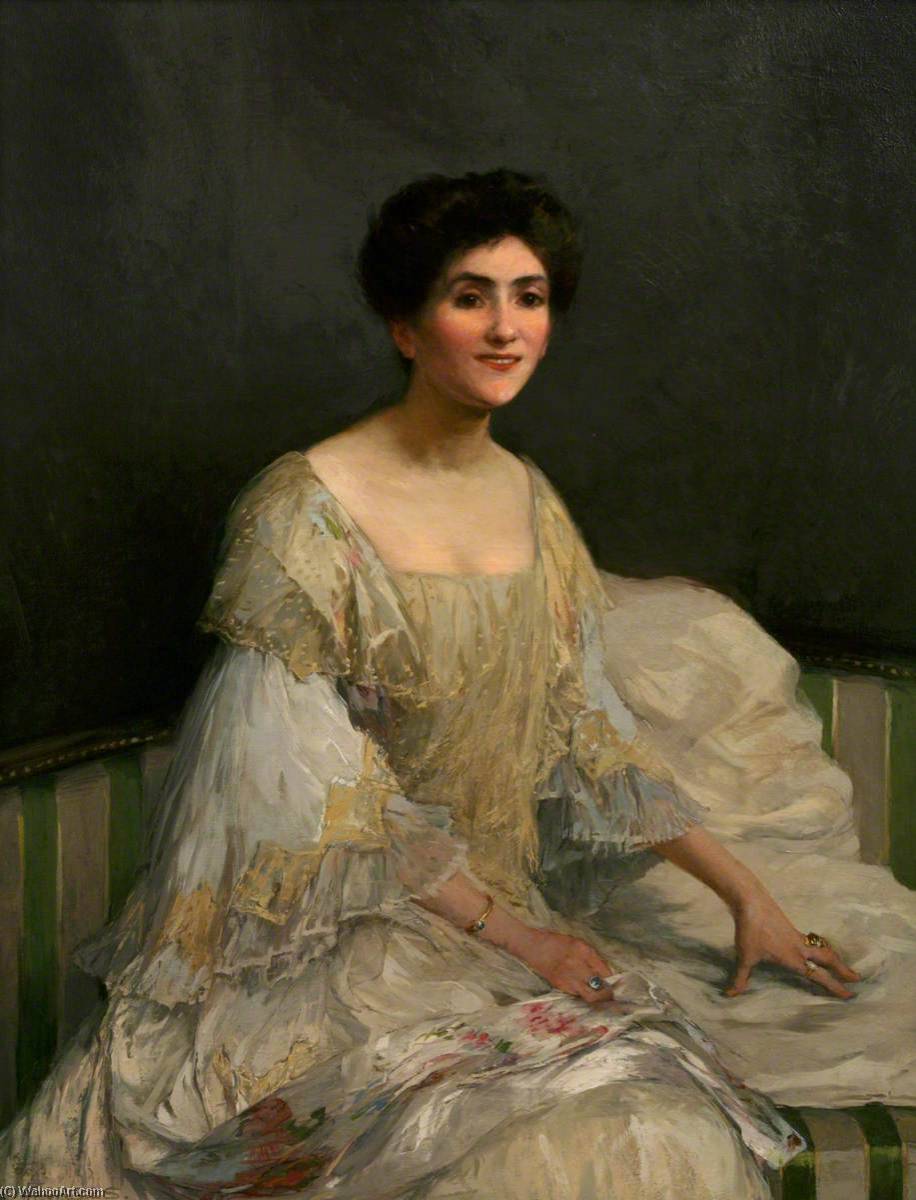 Wikioo.org - The Encyclopedia of Fine Arts - Painting, Artwork by Elizabeth Adela Stanhope Forbes - The Bride (Lady Forbes)