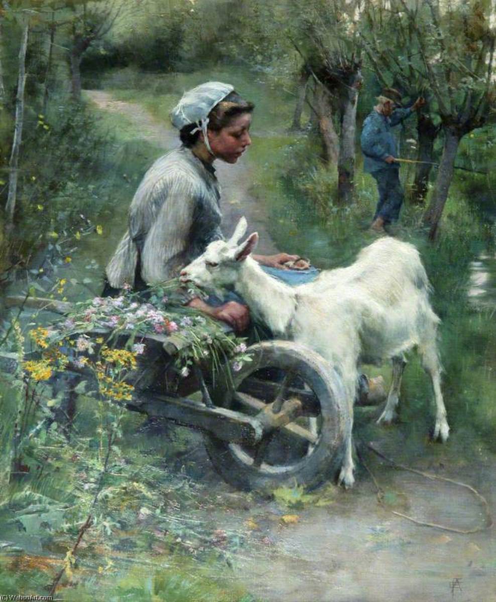 Wikioo.org - The Encyclopedia of Fine Arts - Painting, Artwork by Elizabeth Adela Stanhope Forbes - Jean, Jeanne and Jeannette