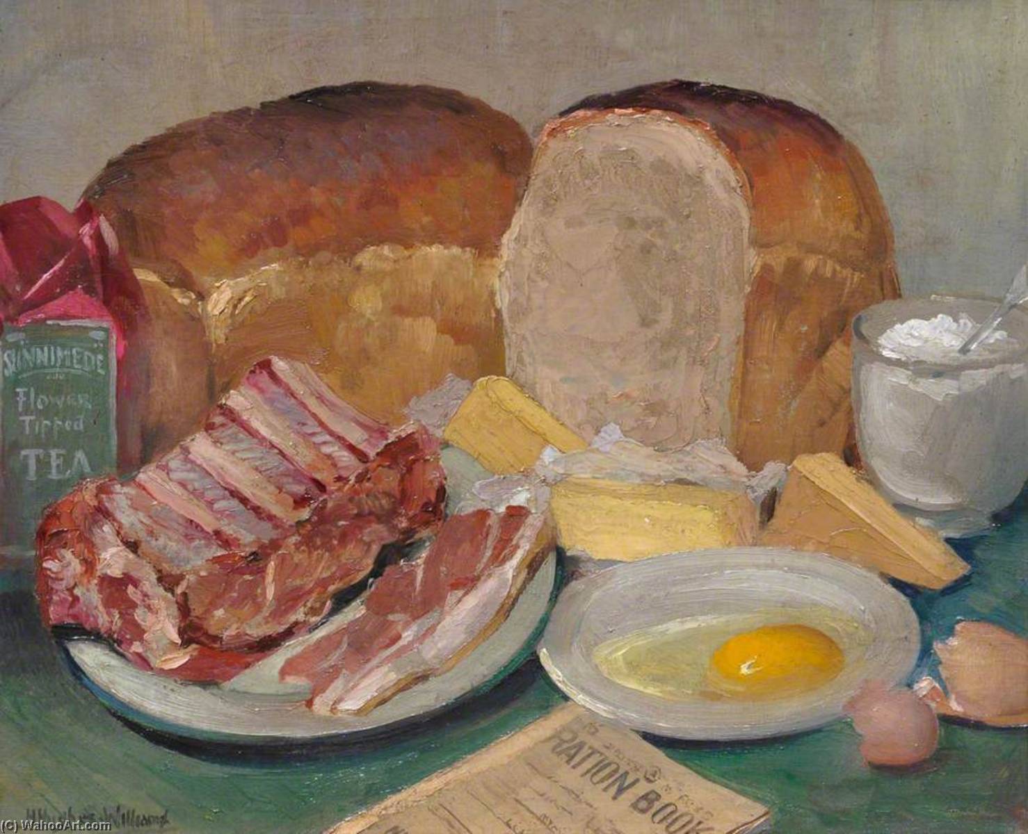Wikioo.org - The Encyclopedia of Fine Arts - Painting, Artwork by Harry Hughes Williams - Wartime Rations