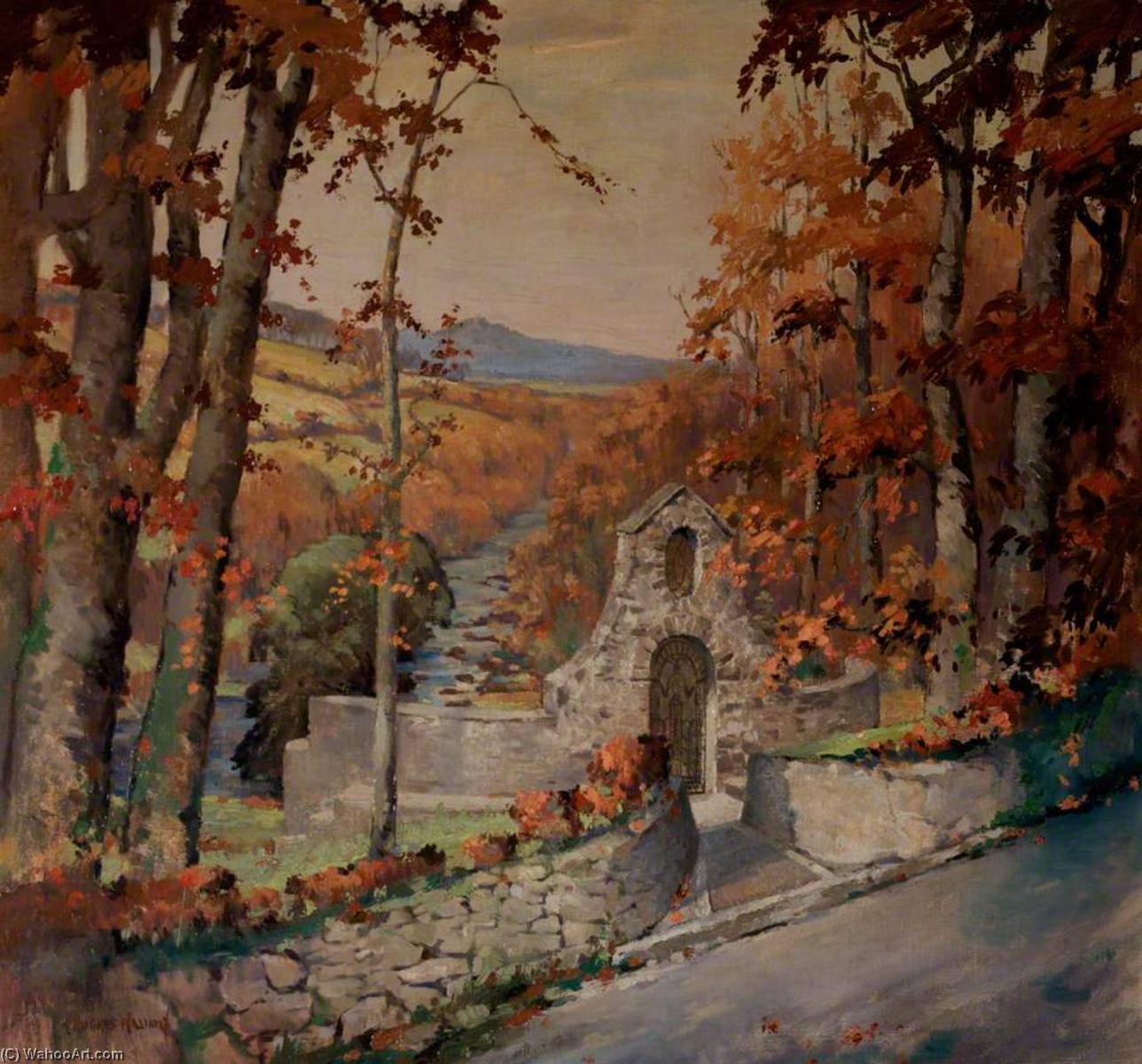 Wikioo.org - The Encyclopedia of Fine Arts - Painting, Artwork by Harry Hughes Williams - Grave of Lloyd George