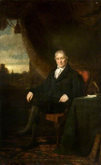 Wikioo.org - The Encyclopedia of Fine Arts - Painting, Artwork by John Graham Gilbert - James Dennistoun, Esq., of Golfhill (1758–1835)