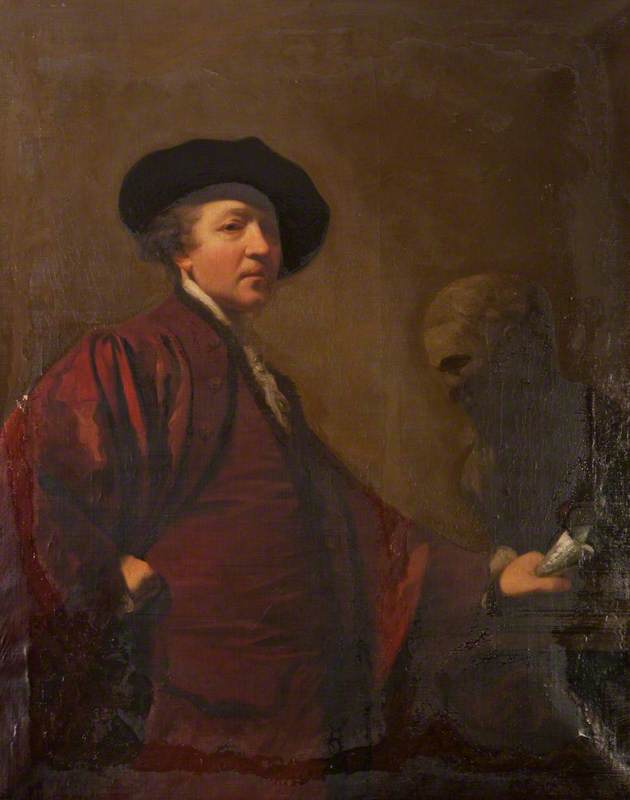 Wikioo.org - The Encyclopedia of Fine Arts - Painting, Artwork by John Graham Gilbert - Self Portrait (copy of Joshua Reynolds)