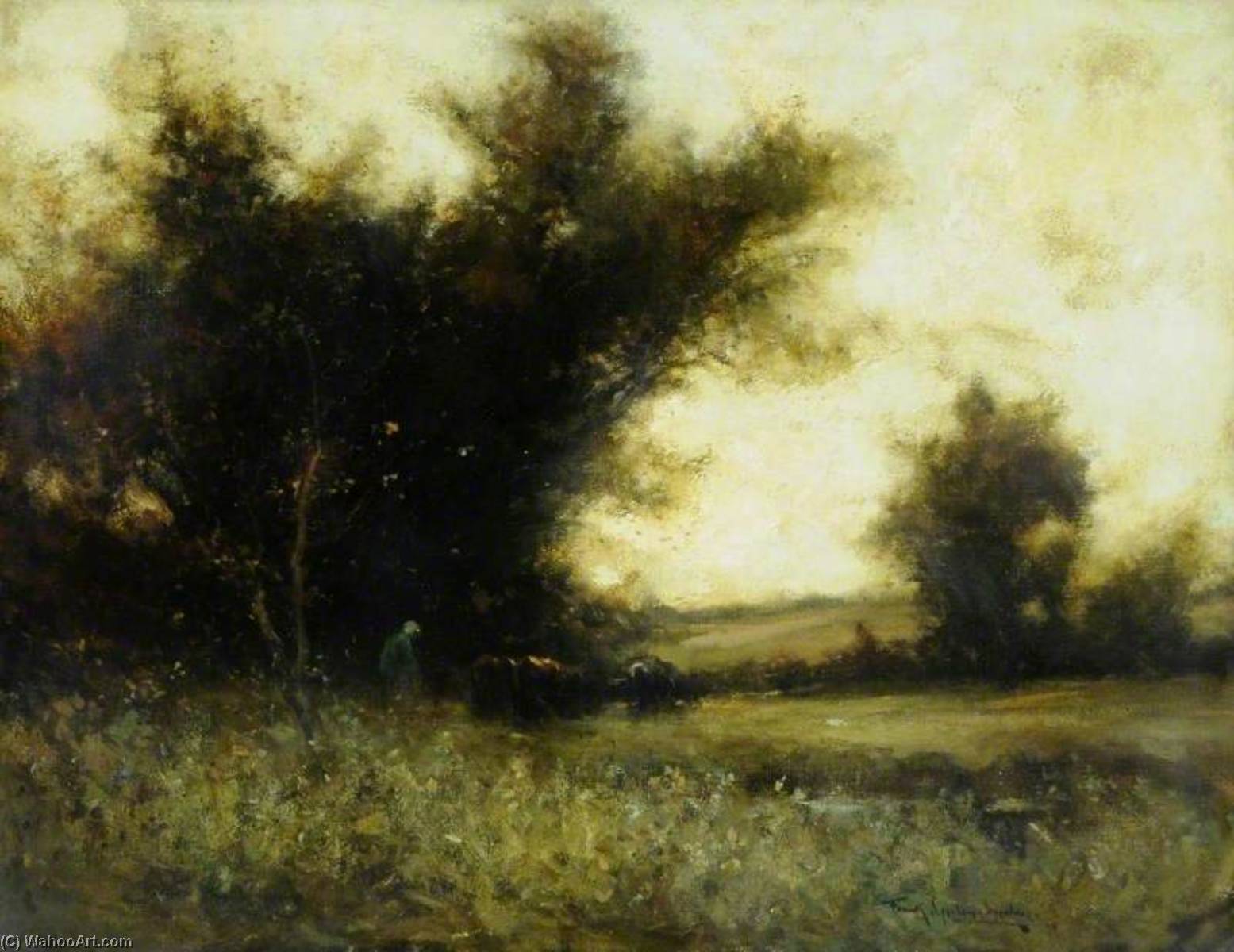 Wikioo.org - The Encyclopedia of Fine Arts - Painting, Artwork by Frank Spenlove Spenlove - Grey of Evening
