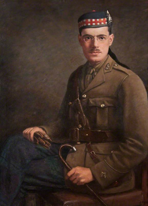 WikiOO.org - Encyclopedia of Fine Arts - Lukisan, Artwork John Mcghie - Portrait of an Officer