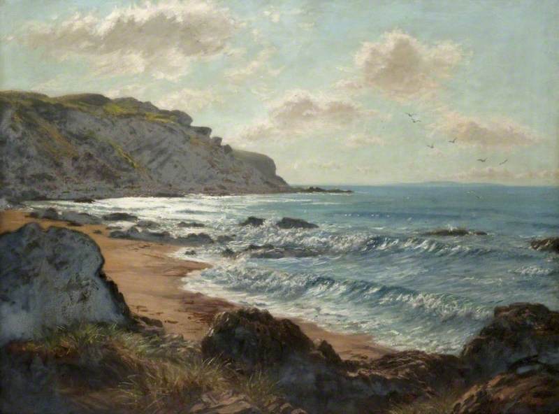 Wikioo.org - The Encyclopedia of Fine Arts - Painting, Artwork by John Mcghie - Rocky Seascape