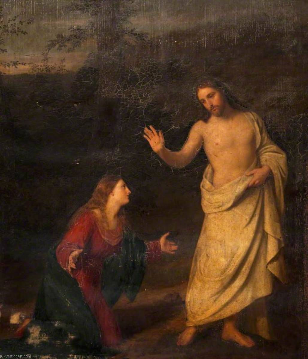 Wikioo.org - The Encyclopedia of Fine Arts - Painting, Artwork by John Graham Gilbert - Christ Appearing to Mary Magdalene