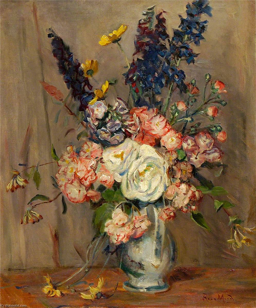 Wikioo.org - The Encyclopedia of Fine Arts - Painting, Artwork by Rose Mead - A Jug of Summer Flowers