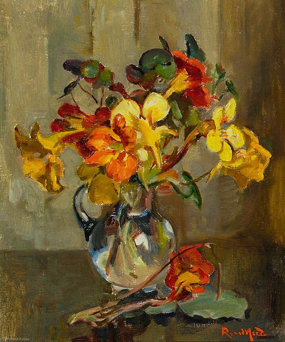 Wikioo.org - The Encyclopedia of Fine Arts - Painting, Artwork by Rose Mead - Nasturtiums