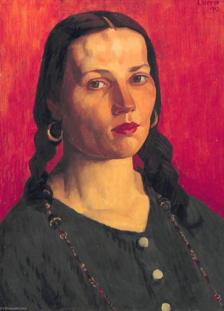 Wikioo.org - The Encyclopedia of Fine Arts - Painting, Artwork by John Currie - Head of a Woman