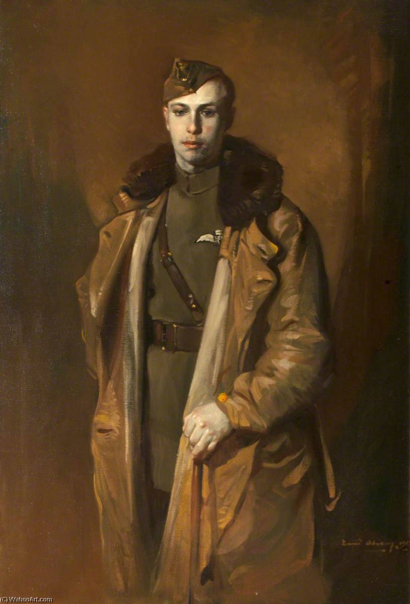 Wikioo.org - The Encyclopedia of Fine Arts - Painting, Artwork by David Alison - 2nd Lieutenant J. P. C. Mitchell