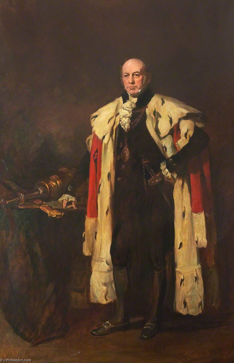 Wikioo.org - The Encyclopedia of Fine Arts - Painting, Artwork by David Alison - Sir James Spittal (1796–1842), Lord Provost of Edinburgh (1833–1837) (copy after John Watson Gordon)