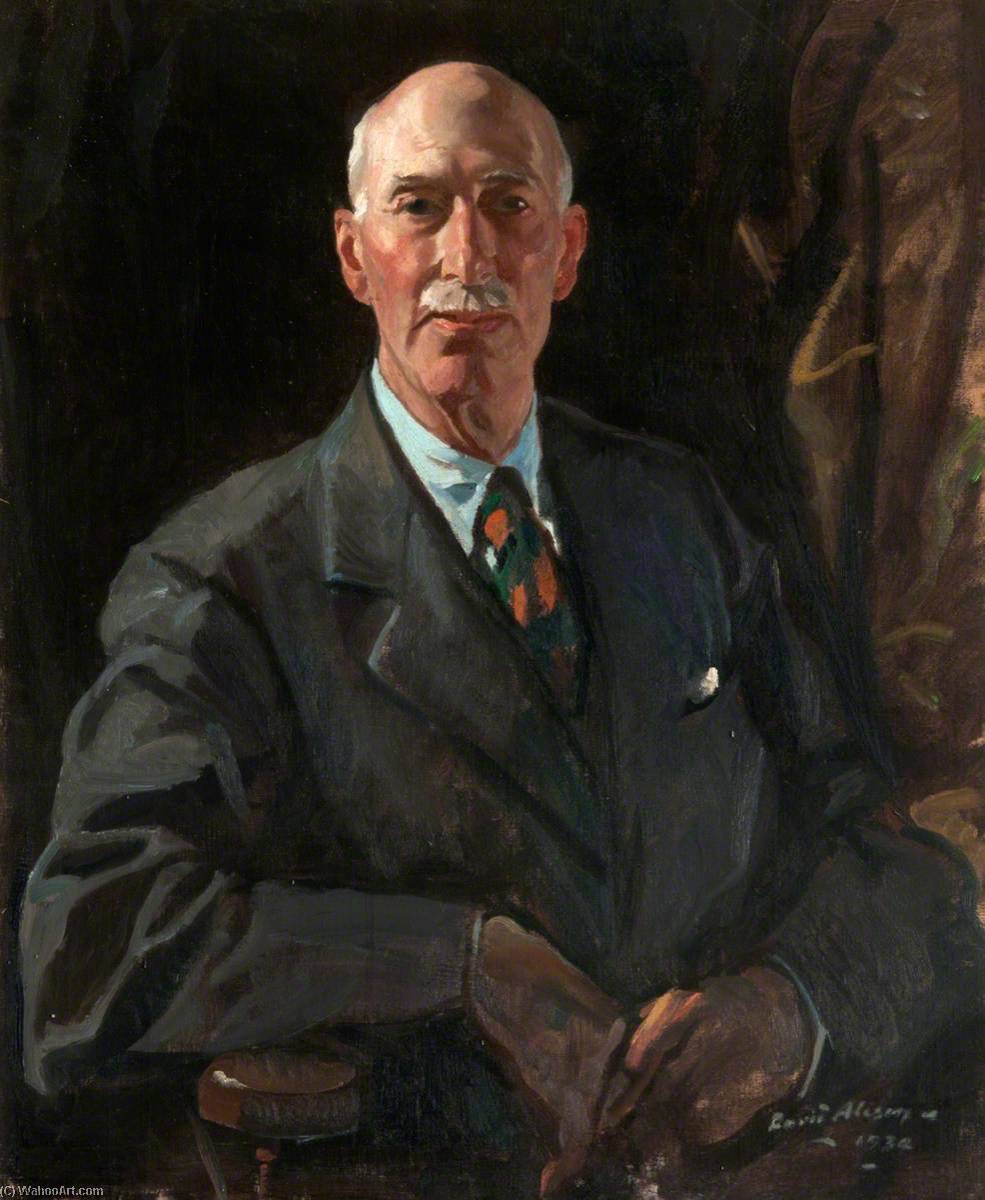 Wikioo.org - The Encyclopedia of Fine Arts - Painting, Artwork by David Alison - Sir John Maxwell Stirling (1866–1956), Chairman of the Forestry Commission (1929–1932)