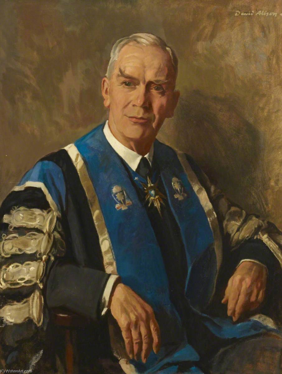 Wikioo.org - The Encyclopedia of Fine Arts - Painting, Artwork by David Alison - Sir William Gilliatt (1884–1956), President of the Royal College of Obstetricians and Gynaecologists (1946–1949)