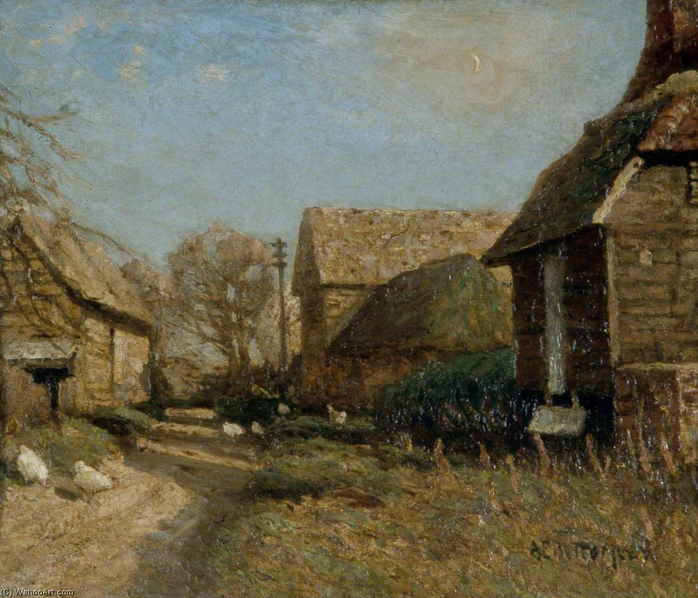 Wikioo.org - The Encyclopedia of Fine Arts - Painting, Artwork by Albert Ernest Bottomley - Clay Hall Farm