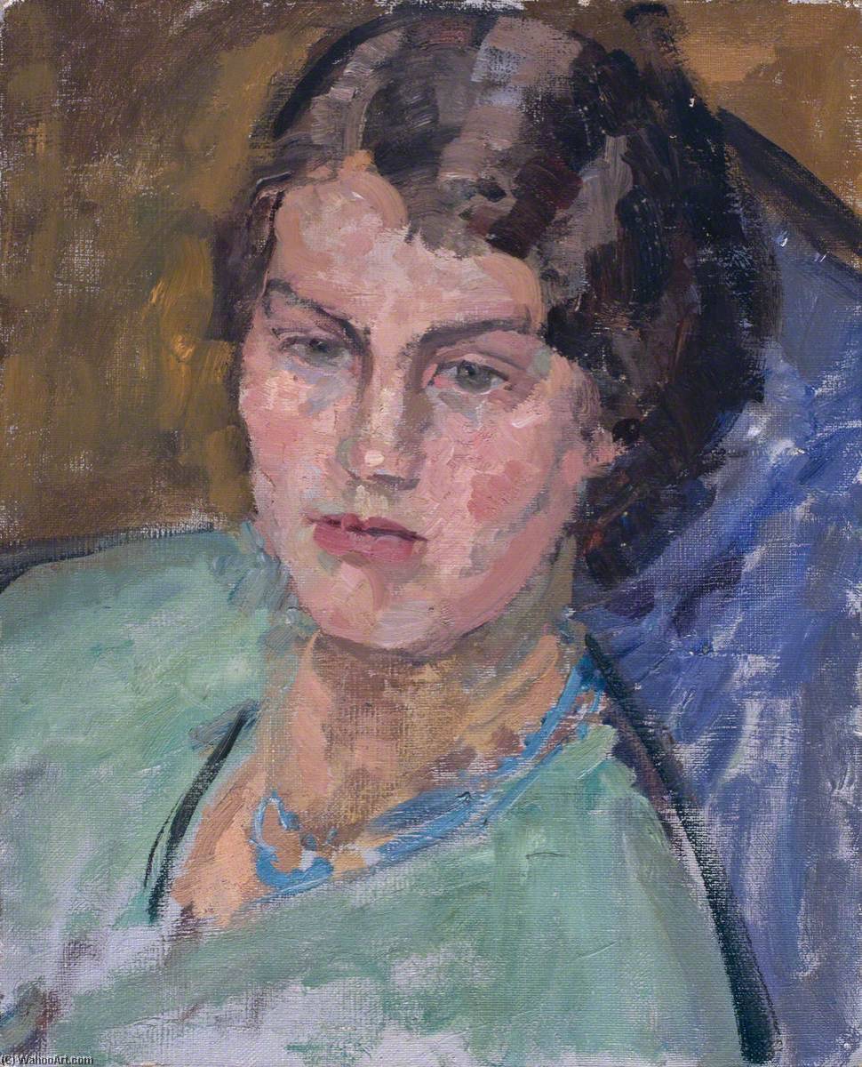 Wikioo.org - The Encyclopedia of Fine Arts - Painting, Artwork by Ursula Tyrwhitt - Head of a Young Woman