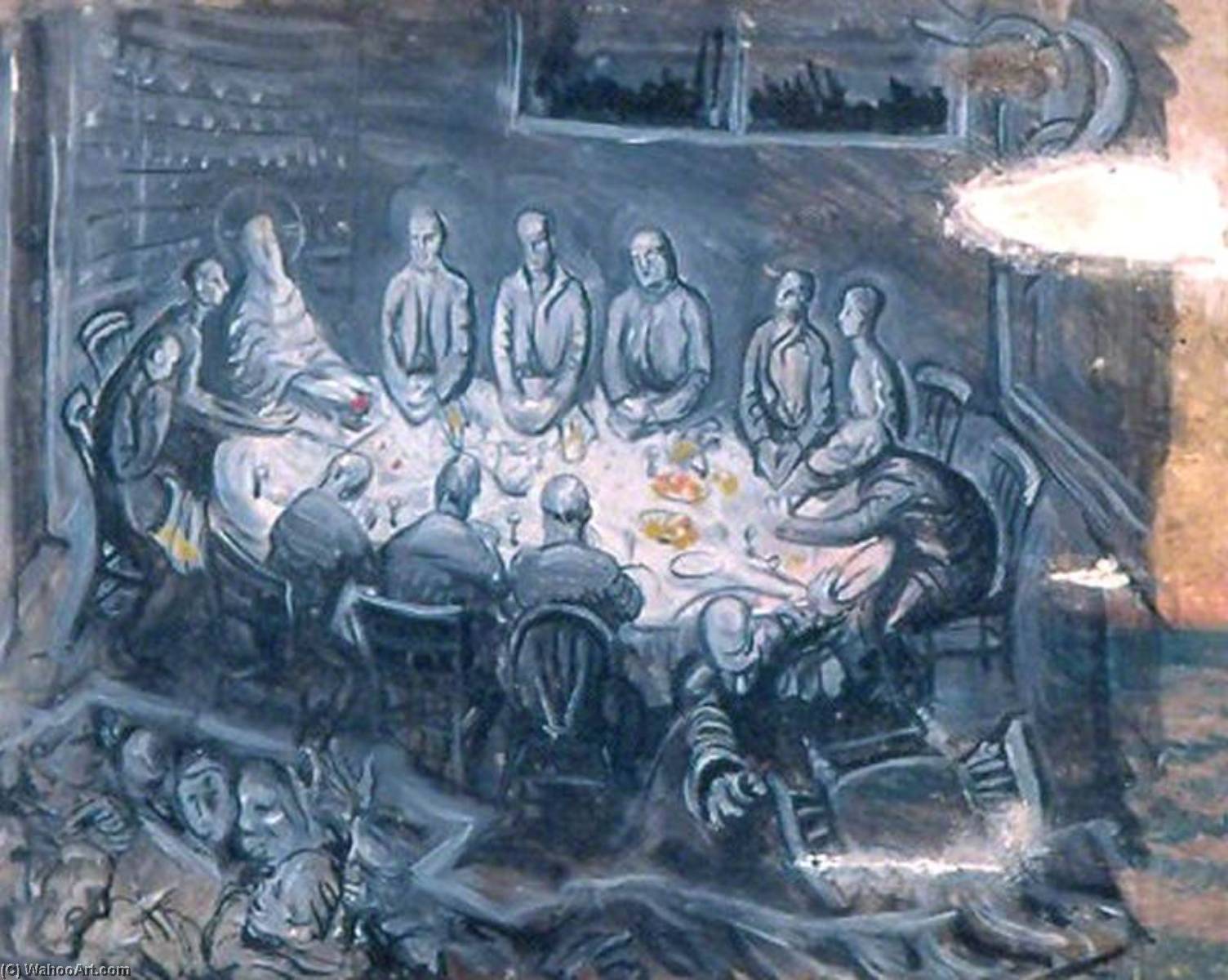 Wikioo.org - The Encyclopedia of Fine Arts - Painting, Artwork by Mark Lancelot Symons - The Last Supper (preparatory study)