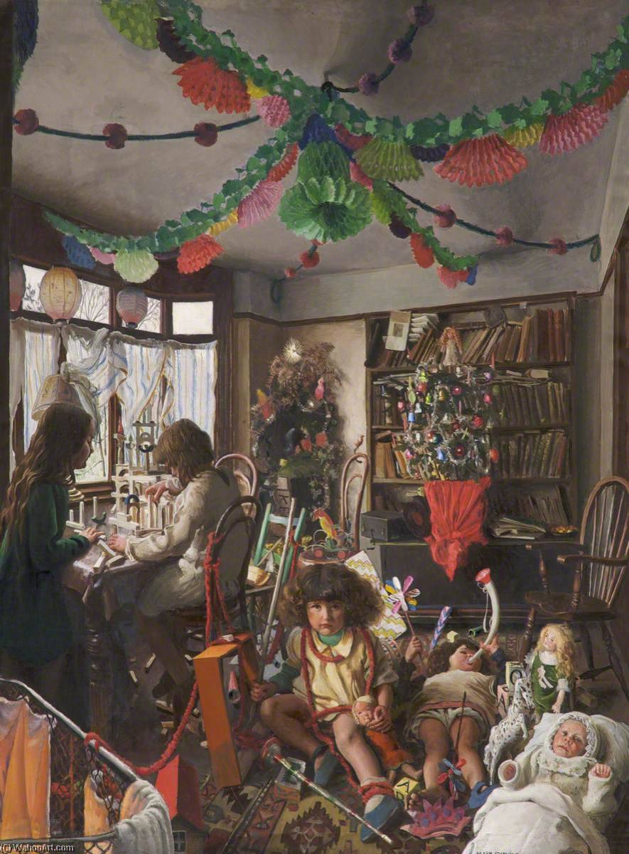 Wikioo.org - The Encyclopedia of Fine Arts - Painting, Artwork by Mark Lancelot Symons - The Day after Christmas