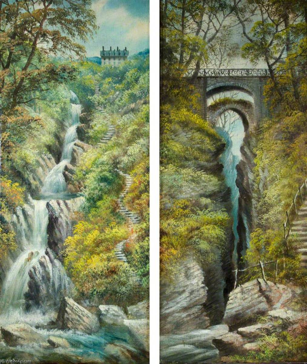 Wikioo.org - The Encyclopedia of Fine Arts - Painting, Artwork by Alfred Worthington - Devil's Bridge