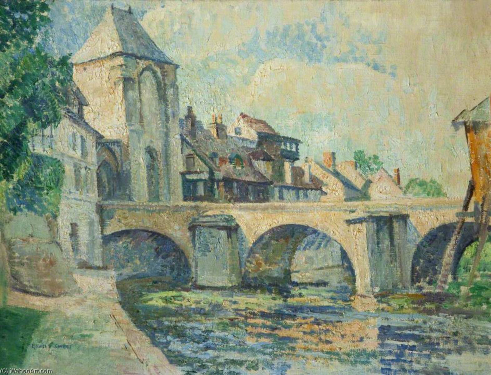 Wikioo.org - The Encyclopedia of Fine Arts - Painting, Artwork by Rowley Smart - Moret sur Loing